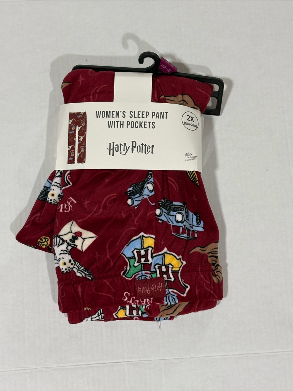 Harry Potter Women's Maroon Sleep Pants with Pocketed Comfort